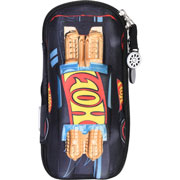 Foto de Estuche escolar triple Yadatex HWS013 Hot Wheels negro 