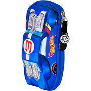 Foto de Estuche escolar triple Yadatex HWS014 Hot Wheels azul 