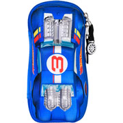 Foto de Estuche escolar triple Yadatex HWS014 Hot Wheels azul 