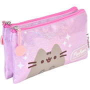 Foto de Estuche escolar triple Yadatex PSH054 Pusheen lila 
