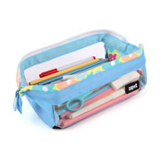 Foto de Estuche Escolar Zipit Lenny Clear Flores 