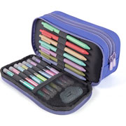 Foto de Estuche Escolar Zipit con triple cierre color Morado 