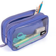Foto de Estuche Escolar Zipit con triple cierre color Morado 