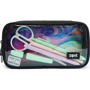 Foto de Estuche escolar Zipit triple Negro Rainbow 