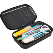 Foto de Estuche Escolar Zipit Zip&Lock Metálica Negro 