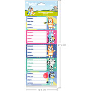 Foto de Etiqueta Escolar Bluey Granmark 128 Con 10 Piezas 