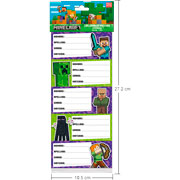 Foto de Etiqueta Escolar Minecraft Granmark 128 Con 10 Piezas 