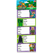 Foto de Etiqueta Escolar Minecraft Granmark 128 Con 10 Piezas 