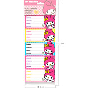 Foto de Etiqueta Escolar My Melody Granmark 128 Con 10 Piezas 