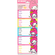 Foto de Etiqueta Escolar My Melody Granmark 128 Con 10 Piezas 