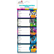 Foto de Etiqueta Escolar Videojuegos Granmark 128 Con 10 Piezas 