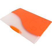 Foto de Folder Broche Polidex tamaño carta Clip Plastico Naranja 