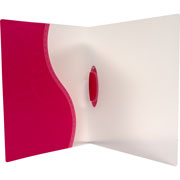 Foto de Folder Broche Polidex tamaño carta Clip Plastico rosa 
