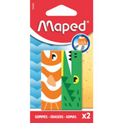Foto de Goma Escolar Maped 123400 Animal Blister Con 2 