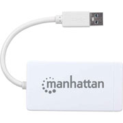 Foto de HUB MANHATTAN 507578  CON 3 PUERTOS USB-A ETHERNET 