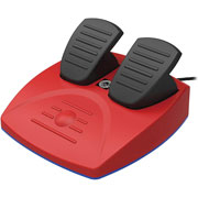 Foto de Mini volante y pedales Hori Pro Mini Mario Kart rojo 