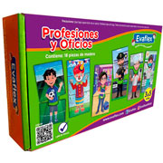 Foto de Juego de Madera Profesiones y Oficios Evaflex 18 Piezas 