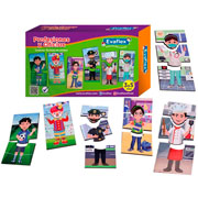 Foto de Juego de Madera Profesiones y Oficios Evaflex 18 Piezas 