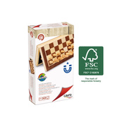 Foto de Juego de Mesa Cayro Ajedrez Magnético de Madera Plegable 