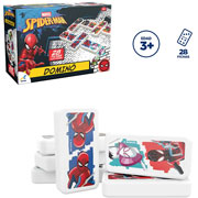 Foto de Juego De Mesa Novelty Domino Spiderman Caja Metalica Con 28 Piezas 