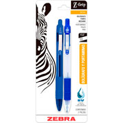 Foto de Juego plumas Zebra 501 Z-Grip tamaño 0.7 con 2 piezas Azul