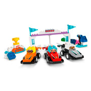Foto de Juguete Lego Duplo Coches De Carreras Y Pilotos Del Equipo De F1 