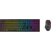 Foto de Kit Gamer Swissmobility HPE708-G800 Teclado y Mouse Black Knight Negro 