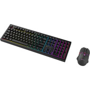 Foto de Kit Gamer Swissmobility HPE708-G800 Teclado y Mouse Black Knight Negro 