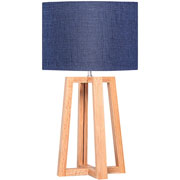 Foto de Lámpara oficina Alterego bilbao raquel azul/madera 