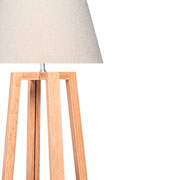 Foto de Lámpara oficina Alterego Bilbao Cónica hueso/madera 