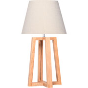 Foto de Lámpara oficina Alterego Bilbao Cónica hueso/madera 