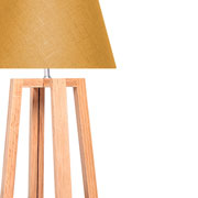 Foto de Lámpara oficina Alterego Bilbao Yara Cónica mostaza/madera 
