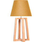 Foto de Lámpara oficina Alterego Bilbao Yara Cónica mostaza/madera 