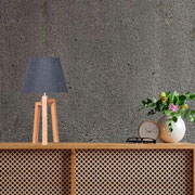 Foto de LÁMPARA OFICINA ALTEREGO NORDICO OCTAVIA CONICA GRI/MADERA 