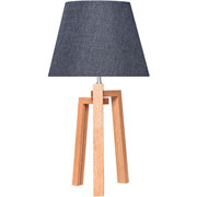 Foto de LÁMPARA OFICINA ALTEREGO NORDICO OCTAVIA CONICA GRI/MADERA 