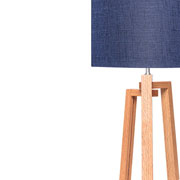 Foto de LÁMPARA OFICINA ALTEREGO NORDICO ROMINA CILINDRICA AZ/MADERA 