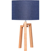 Foto de LÁMPARA OFICINA ALTEREGO NORDICO ROMINA CILINDRICA AZ/MADERA 