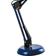 Foto de Lampara Para Escritorio Aries Con Brazo Flexible Color Azul 