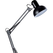 Foto de Lampara Para Escritorio Aries Con Brazo Flexible Color Negro 