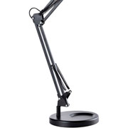 Foto de Lampara Para Escritorio Aries Con Brazo Flexible Color Negro 