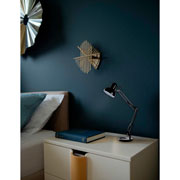 Foto de Lampara Para Escritorio Aries Con Brazo Flexible Color Negro 