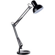 Foto de Lampara Para Escritorio Aries Con Brazo Flexible Color Negro 