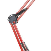 Foto de Lampara Para Escritorio Aries Con Brazo Flexible Color Roja 