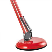 Foto de Lampara Para Escritorio Aries Con Brazo Flexible Color Roja 