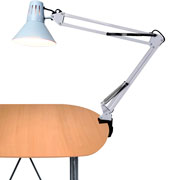 Foto de Lampara Para Restirador Con Brazo Flexible Color Blanco 