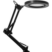Foto de Lampara Para Restirador Con Lupa Y Brazo Flexible Color Negro 