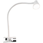 Foto de Lampara Para Restirador Luz Led Con Clip Y Brazo Flexible Color Blanco 