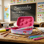 Foto de Lapicera Escolar Zipit Charms Rosa 