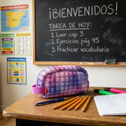 Foto de Lapicera Escolar Zipit Cozy Tela Morado 