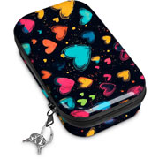 Foto de Lapicera Escolar Zipit Zip and Lock Metalica Heart 